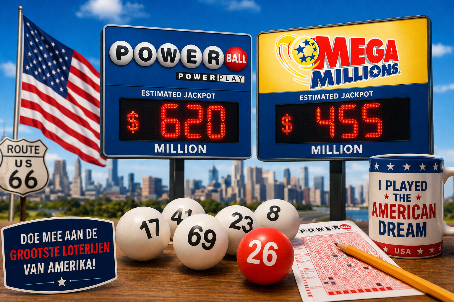 De bekendste Amerikaanse Loterijen: Powerball en Mega Millions!