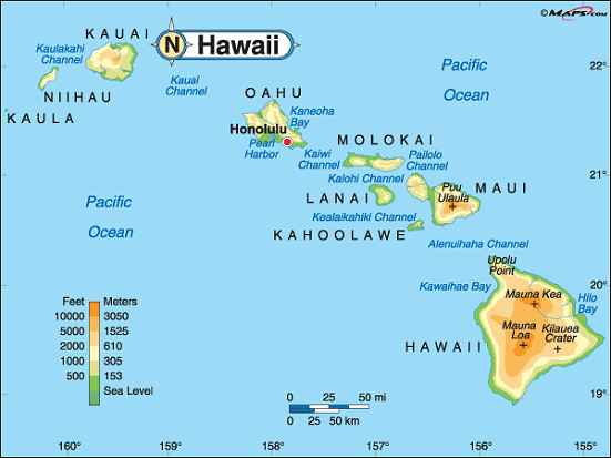 Hawaii-map
